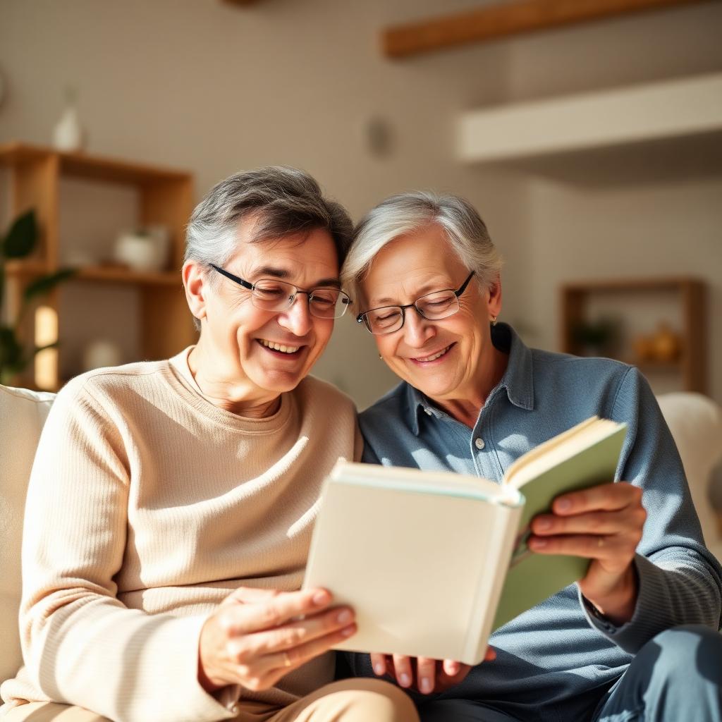 Mature couple enjoying sharper memory thanks to Memogenesis US CA